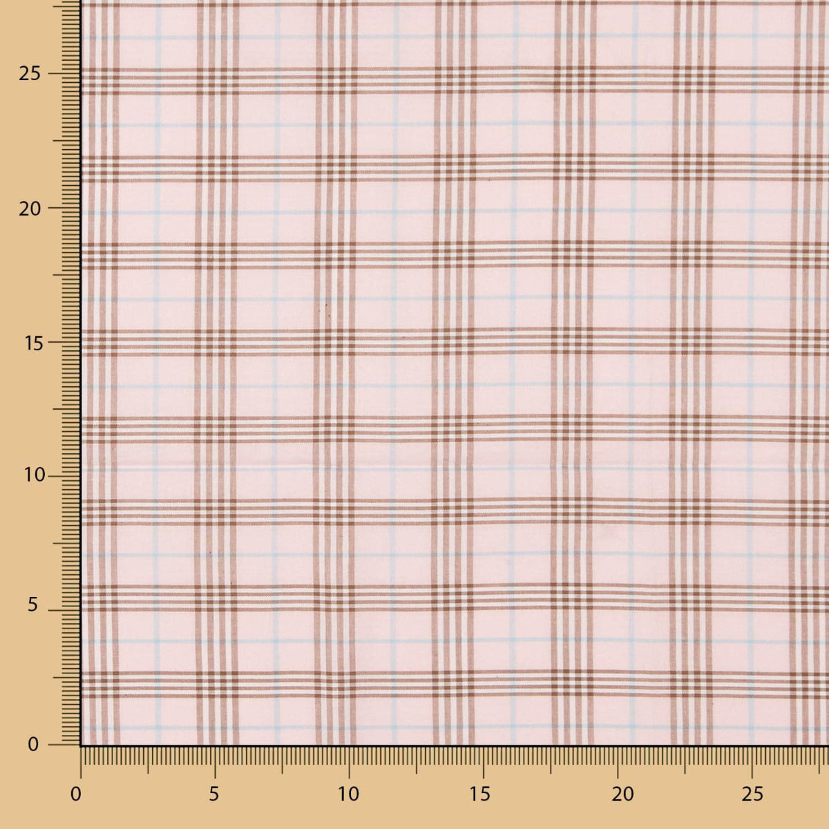 Algodón Cuadro Mini Rosa - Ribes y Casals