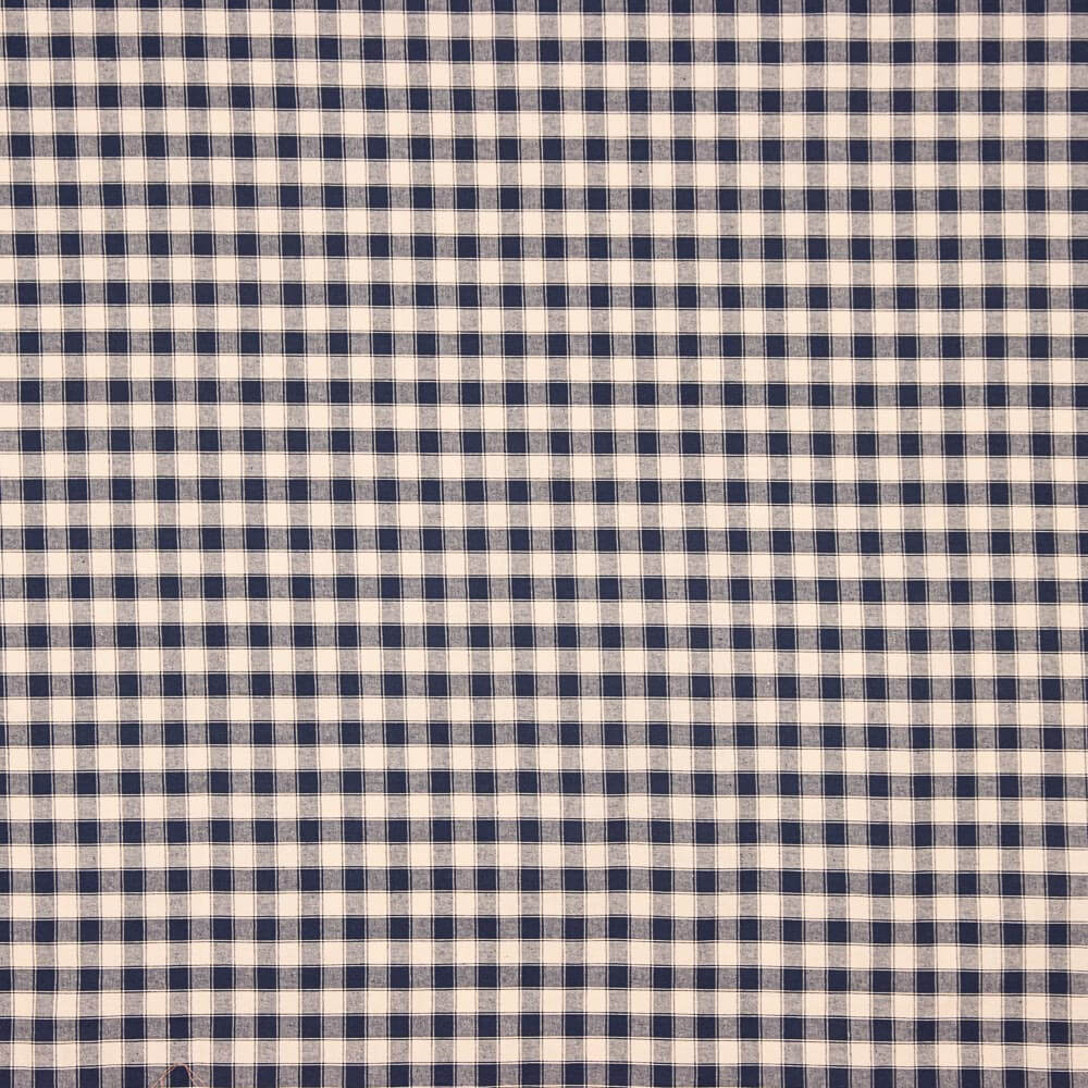 Algodón Rústico Cuadros Azul - Ribes y Casals