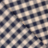 Algodón Rústico Cuadros Azul - Ribes y Casals