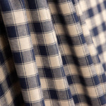 Algodón Rústico Cuadros Azul - Ribes y Casals