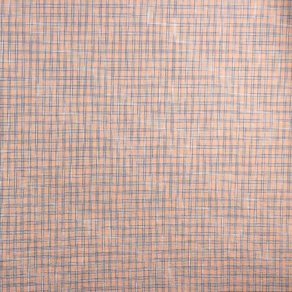 Algodón Seersucker Cuadro Mini Beige - Ribes y Casals