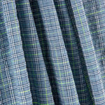 Algodón Seersucker Cuadro Mini Azul - Ribes y Casals