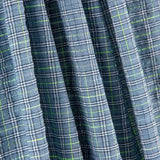 Algodón Seersucker Cuadro Mini Azul - Ribes y Casals