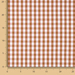 Popelín Algodón Cuadros Maxi Arcilla - Ribes y Casals