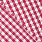 Popelín Algodón Cuadros Maxi Burdeos - Ribes y Casals