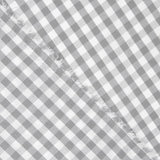 Popelín Algodón Cuadros Maxi Gris - Ribes y Casals