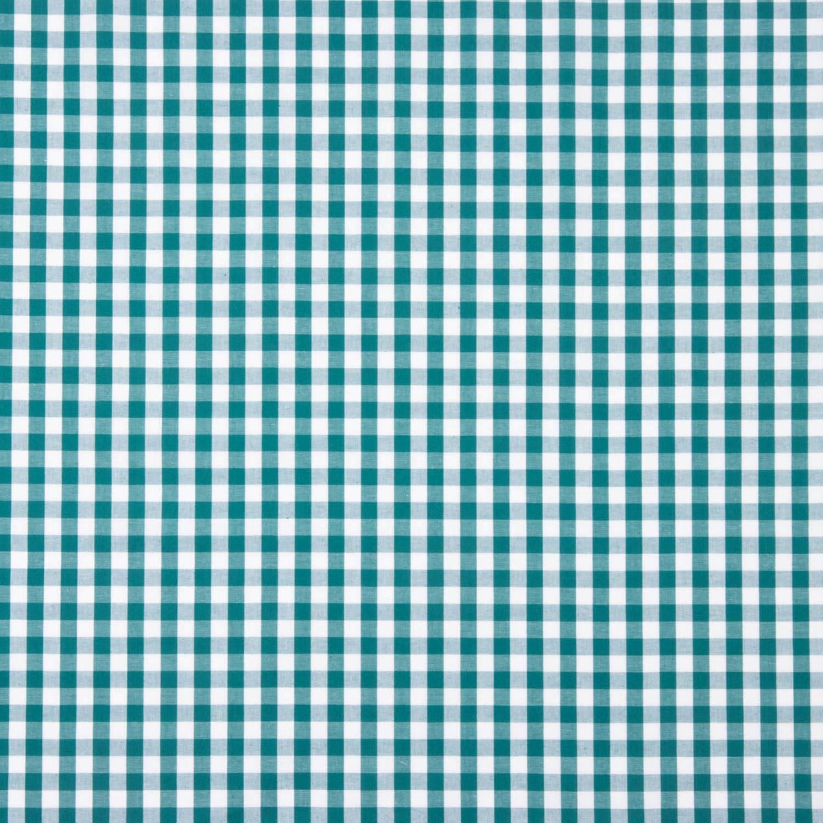 Popelín Algodón Cuadros Maxi Verde Canard - Ribes y Casals