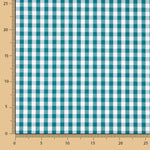 Popelín Algodón Cuadros Maxi Verde Canard - Ribes y Casals