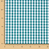 Popelín Algodón Cuadros Maxi Verde Canard - Ribes y Casals