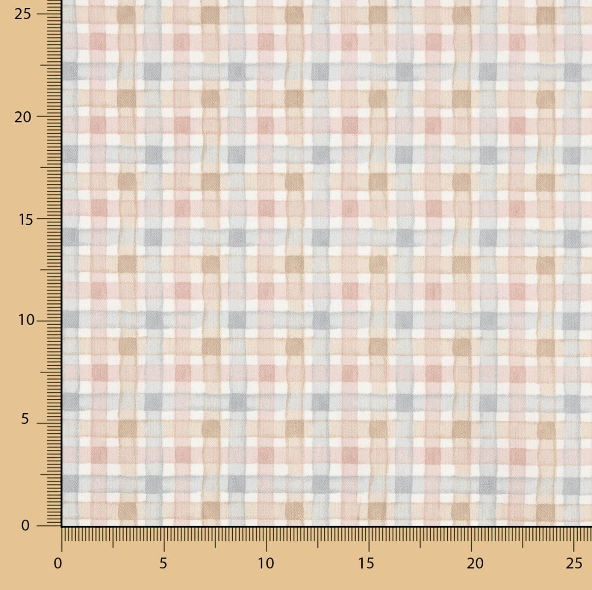 Viyela Algodón Cuadros Rosas - Ribes y Casals