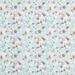 Algodón Estampado Jardín Verde Agua - Ribes y Casals