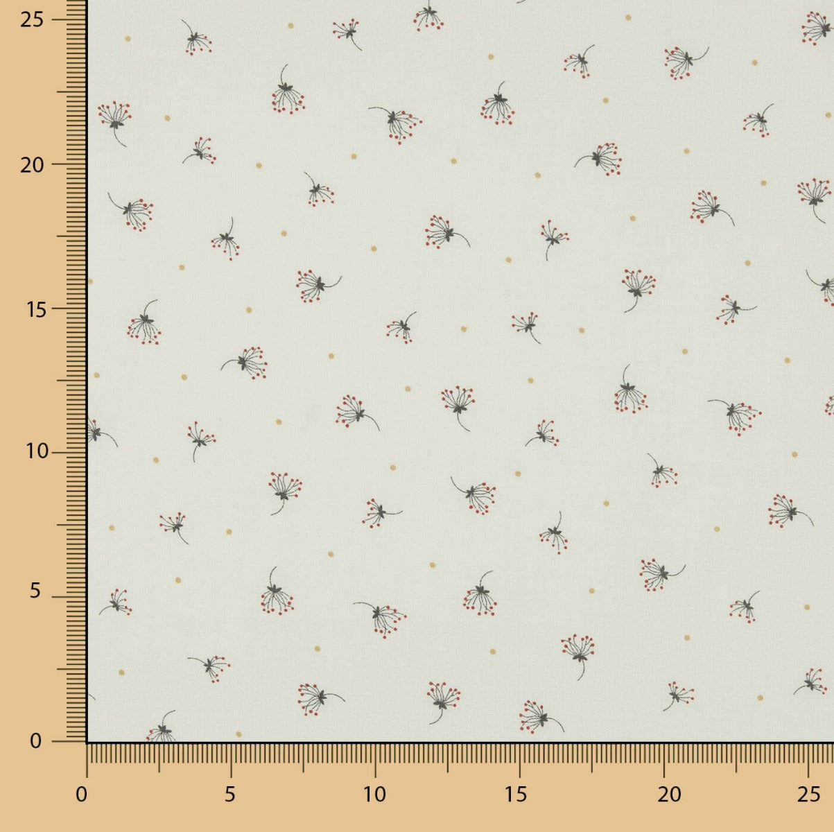 Voile Algodón Estampado Verde Suave - Ribes y Casals