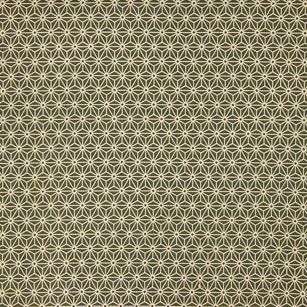 Patchwork Algodón Estrellas Kaki 3D - Ribes y Casals