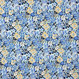 Popelín Algodón Flor Silvestre Azul Denim - Ribes y Casals