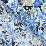 Popelín Algodón Flor Silvestre Azul Denim - Ribes y Casals