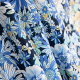 Popelín Algodón Flor Silvestre Azul Denim - Ribes y Casals