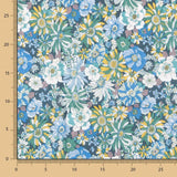 Popelín Algodón Flor Silvestre Verde - Ribes y Casals