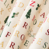 Retal Algodón Feliz Navidad Crudo 35x140cm - Ribes y Casals