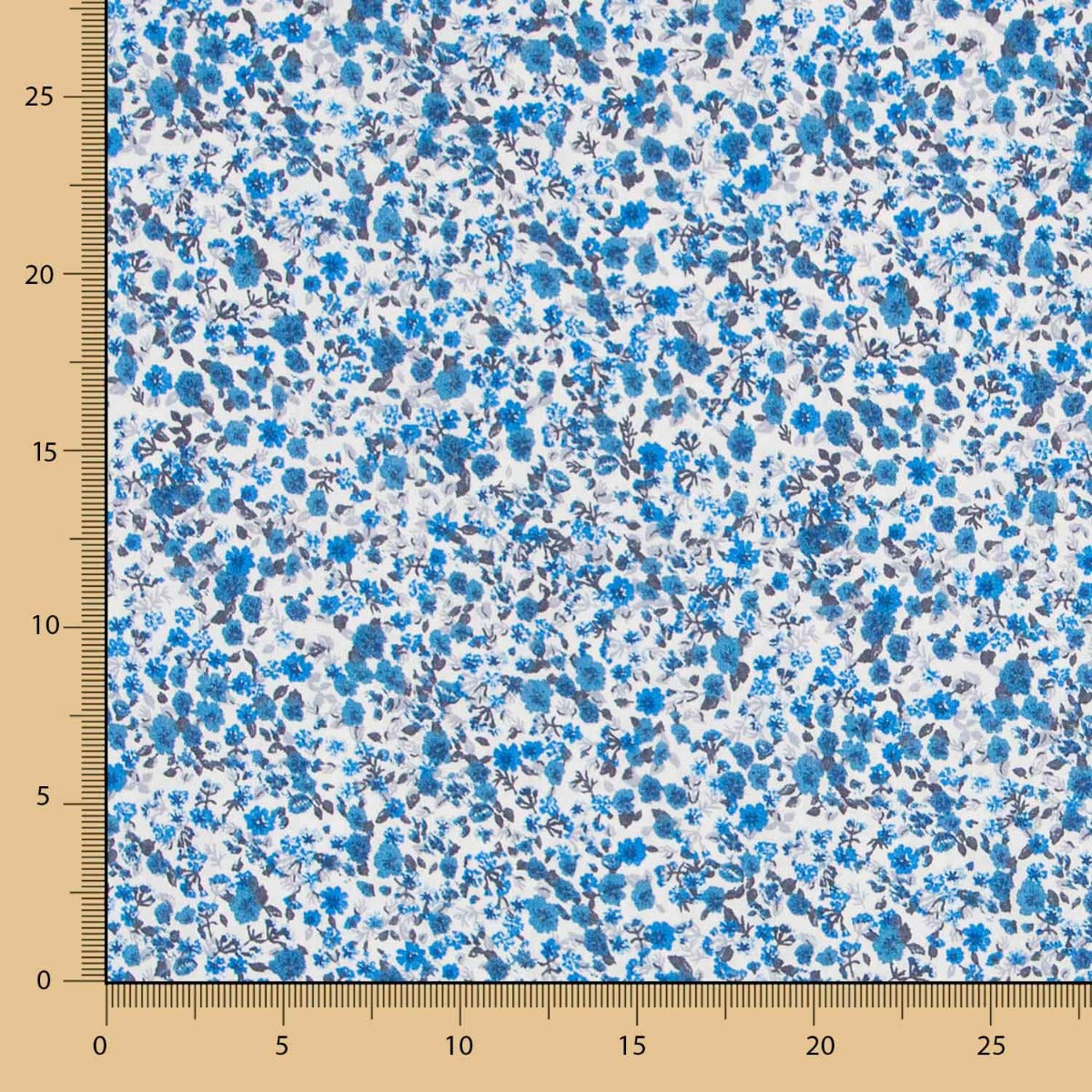 Algodón Flor Azules - Ribes y Casals