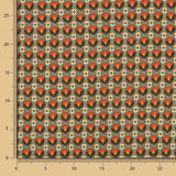 Algodón Flor Lis Kaki - Ribes y Casals