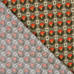 Algodón Flor Lis Kaki - Ribes y Casals