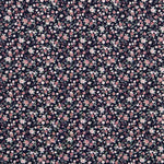 Algodón Flor Romántica Marino - Ribes y Casals