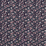 Algodón Flor Romántica Marino - Ribes y Casals