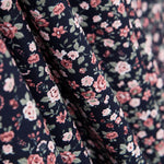 Algodón Flor Romántica Marino - Ribes y Casals