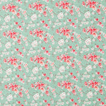 Algodón Floral Verde Menta - Ribes y Casals
