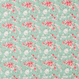 Algodón Floral Verde Menta - Ribes y Casals
