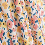 Popelín Algodón Flores Amarillo Pálido - Ribes y Casals