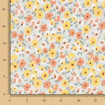 Popelín Algodón Flores Verde Salvia - Ribes y Casals