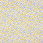 Popelín Algodón Orgánico Flores Bimbo Amarillo - Ribes y Casals