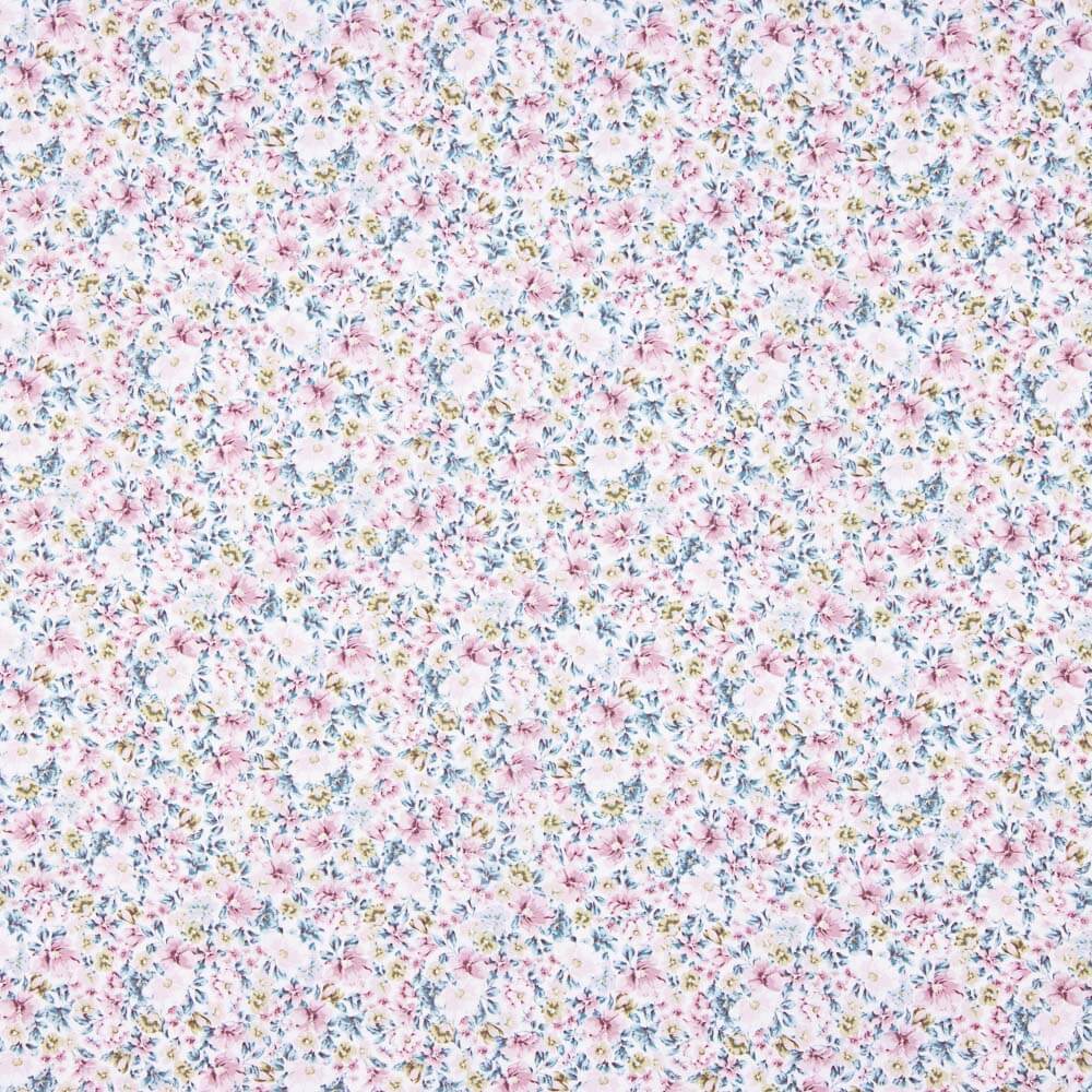 Popelín Algodón Orgánico Flores Goran - Ribes y Casals