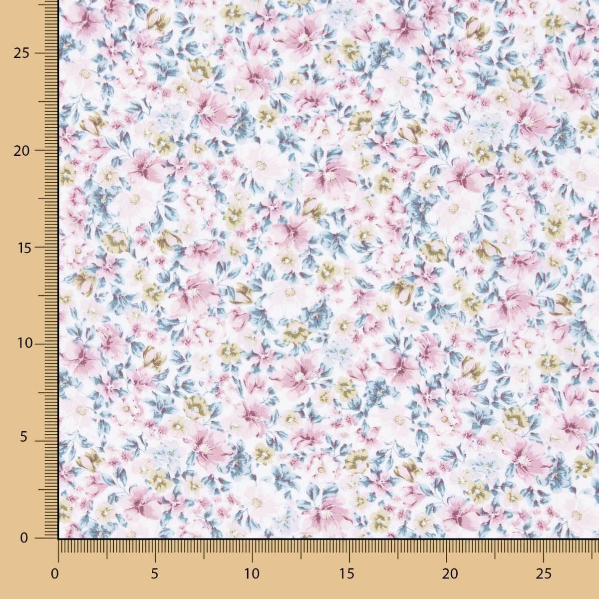 Popelín Algodón Orgánico Flores Goran - Ribes y Casals