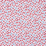 Popelín Algodón Orgánico Flores Bimbo Rojo - Ribes y Casals