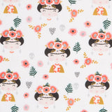 Retal Algodón Frida Kahlo Blanca 90x145 cm - Ribes y Casals