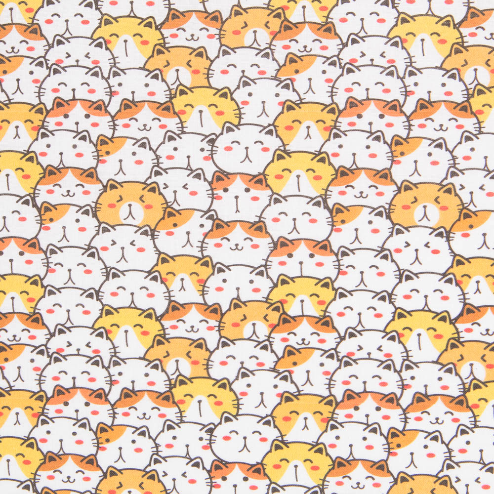 Algodón Gatitos Suerte - Ribes y Casals