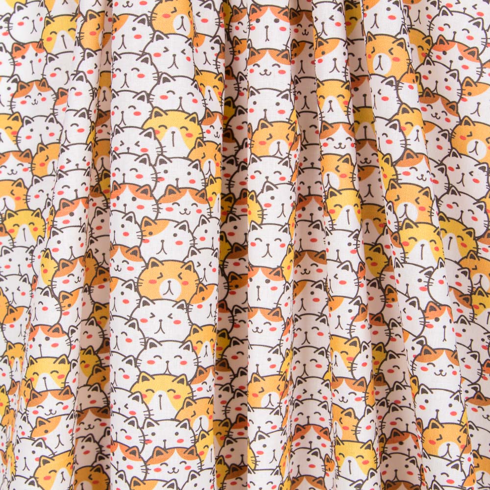 Algodón Gatitos Suerte - Ribes y Casals