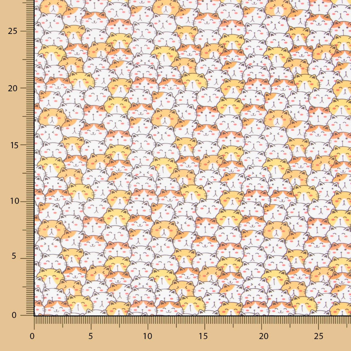 Algodón Gatitos Suerte - Ribes y Casals