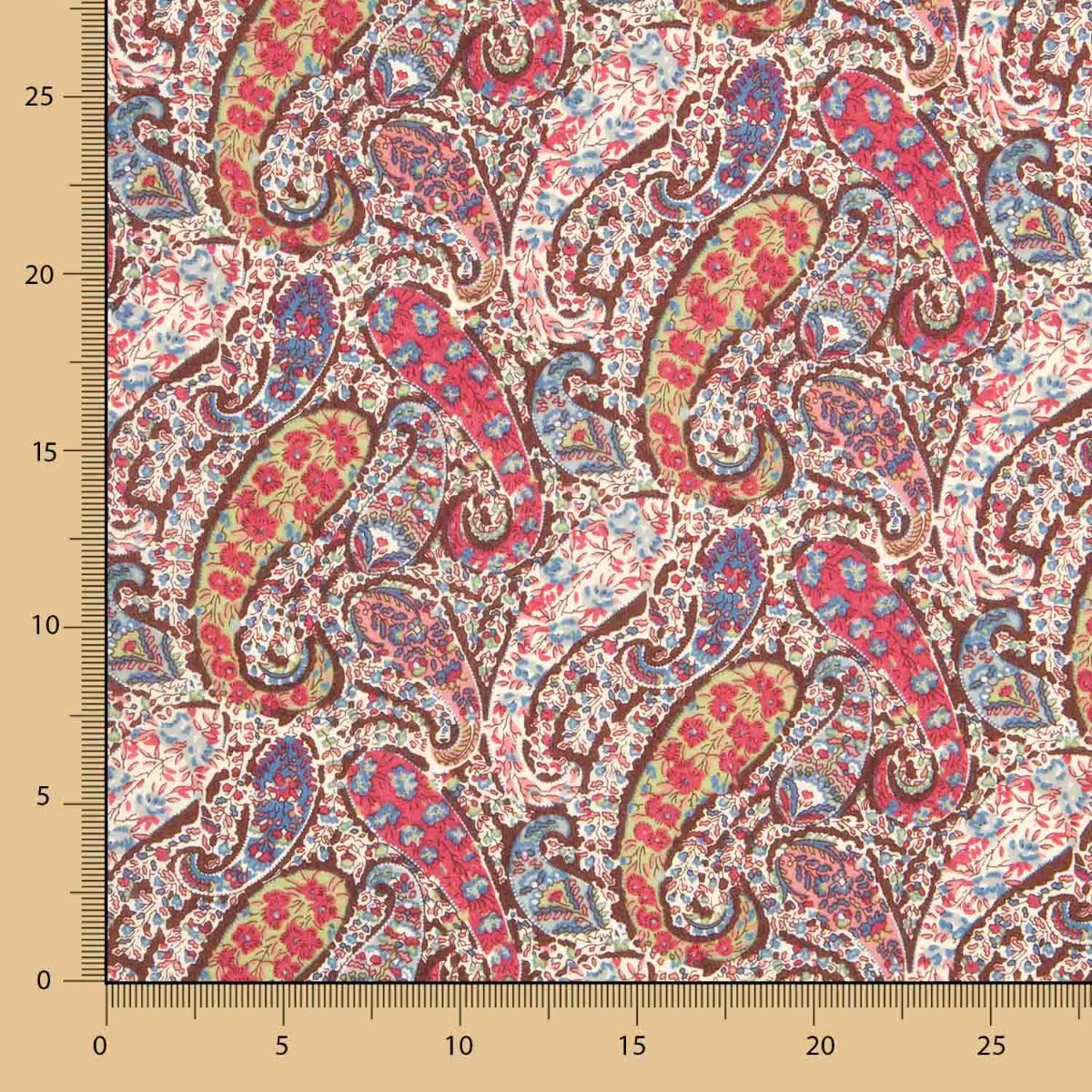 Liberty Fabrics Tana Lawn® Cachemire Marrones - Ribes y Casals