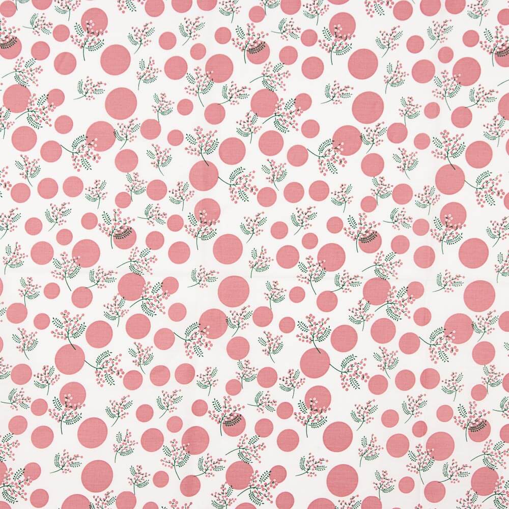 Popelín Algodón Flores Japan Rosa - Ribes y Casals