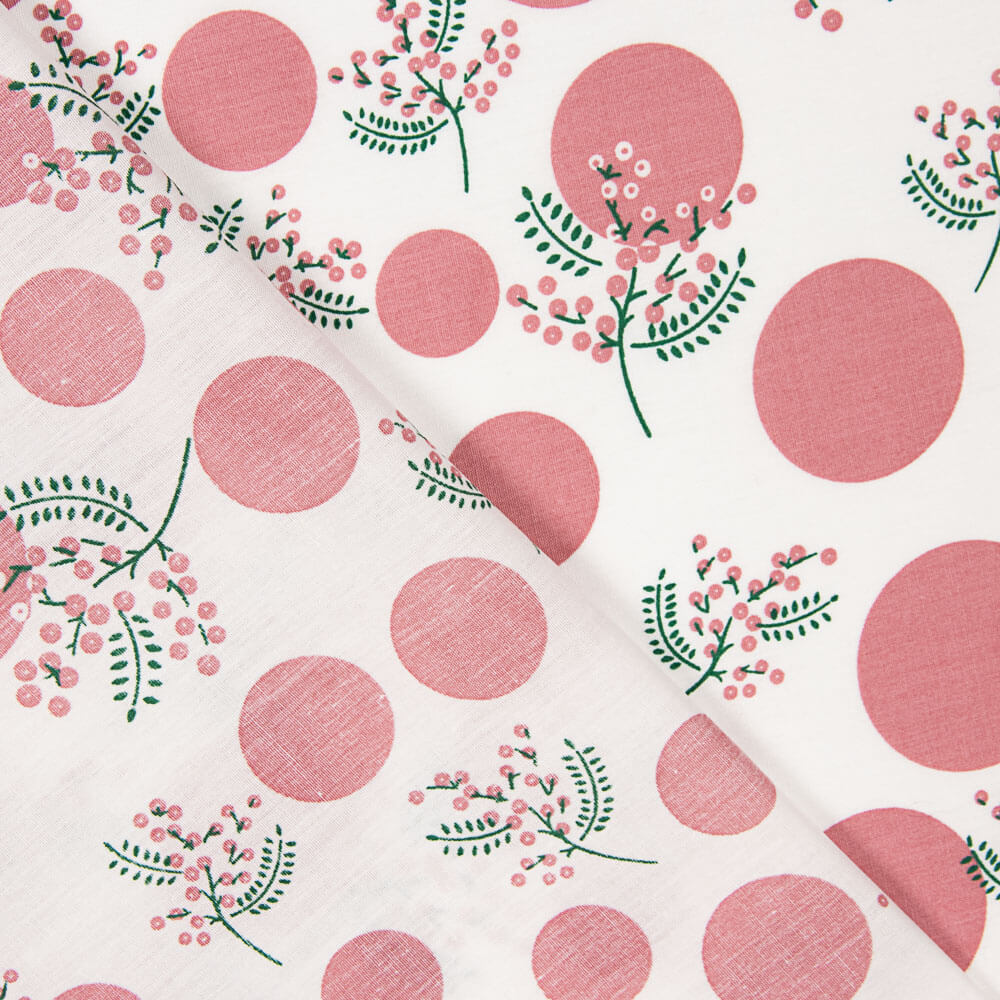 Popelín Algodón Flores Japan Rosa - Ribes y Casals