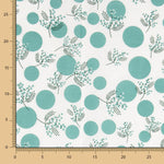 Popelín Algodón Flores Japan Verde - Ribes y Casals