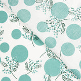 Popelín Algodón Flores Japan Verde - Ribes y Casals