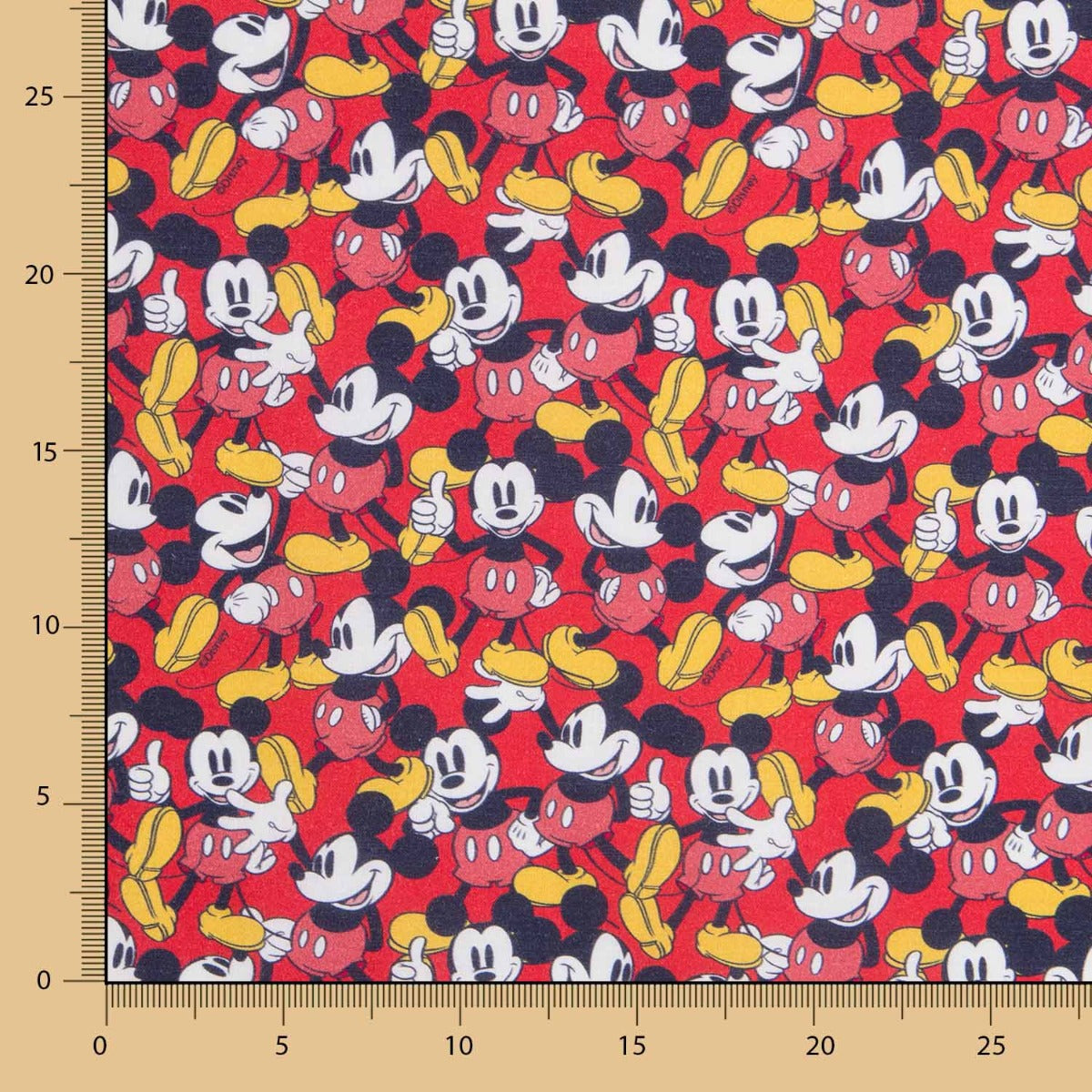 Algodón Mickey Rojo - Ribes y Casals