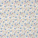 Popelín Algodón Orgánico Flor Celeste - Ribes y Casals