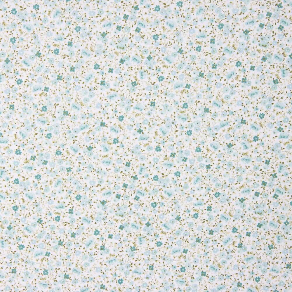 Popelín Algodón Orgánico Iris Verde Suave - Ribes y Casals