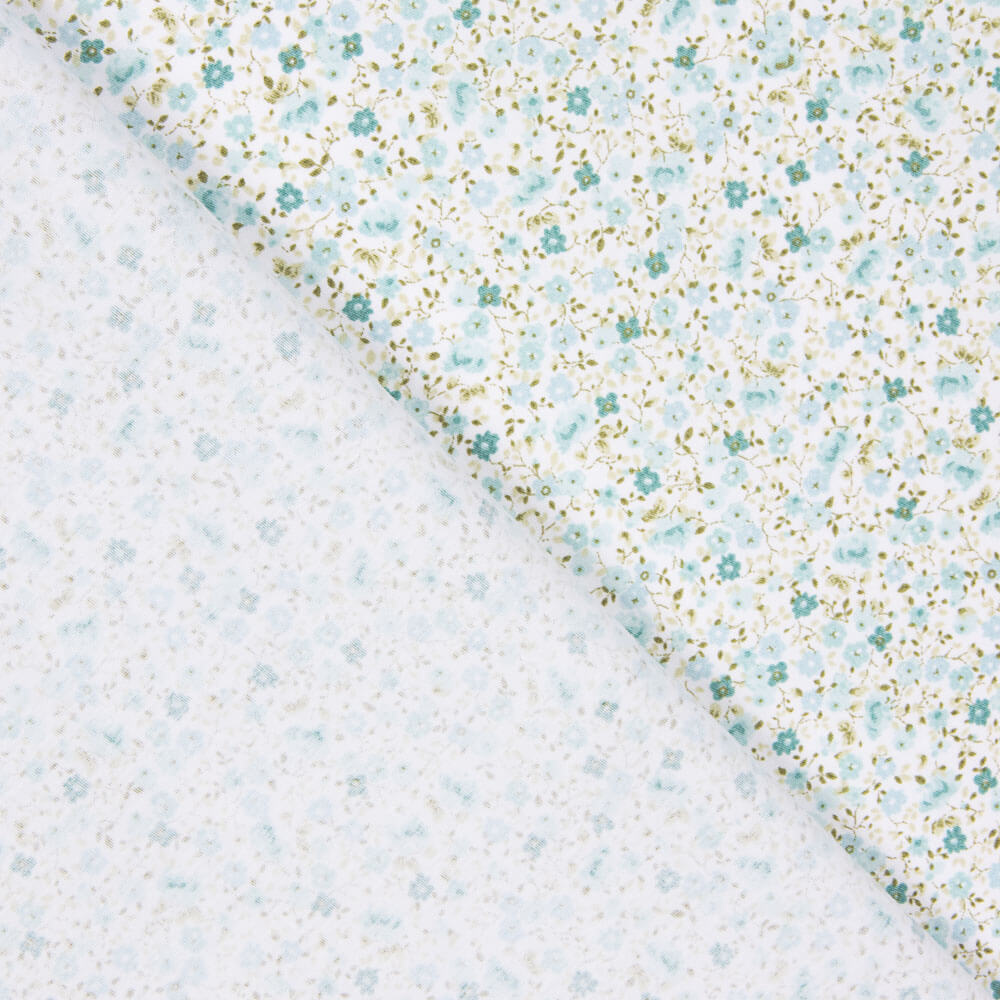 Popelín Algodón Orgánico Iris Verde Suave - Ribes y Casals