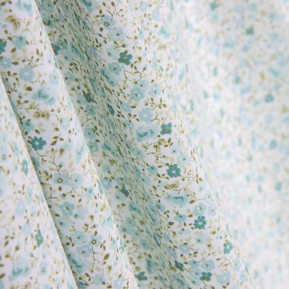 Popelín Algodón Orgánico Iris Verde Suave - Ribes y Casals